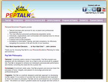 Tablet Screenshot of peptalk.com
